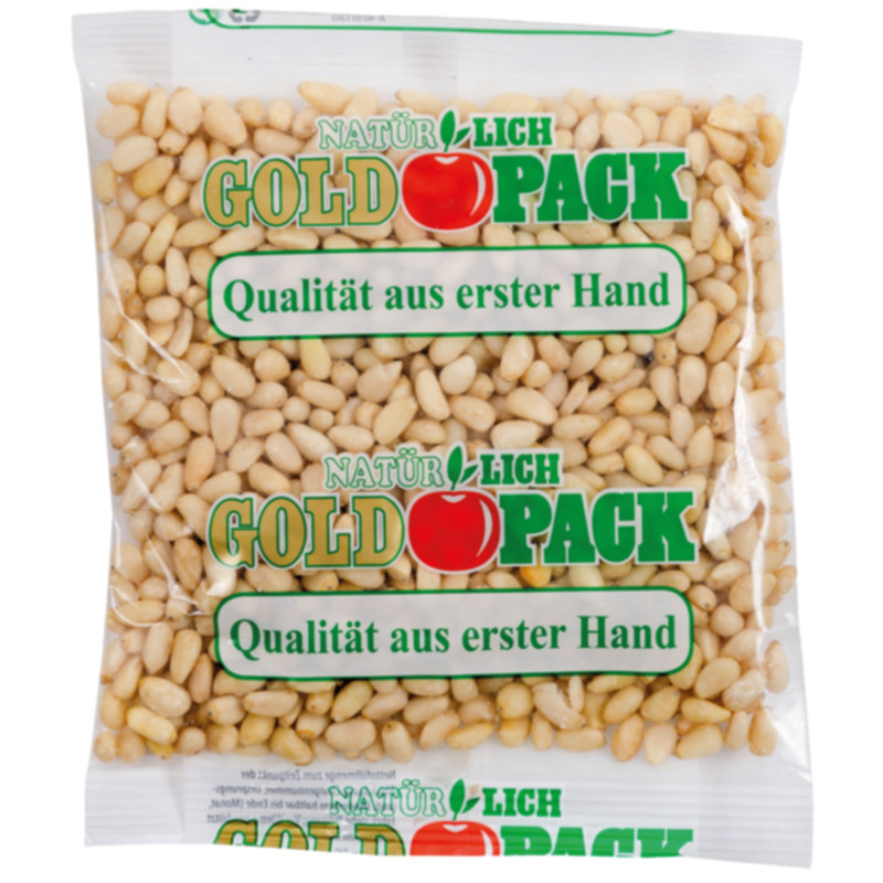 Goldpack Pinienkerne 100 g aromatische Kerne für Salate, Pesto und Backen